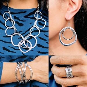 4pc. Silver Necklace Set NWT